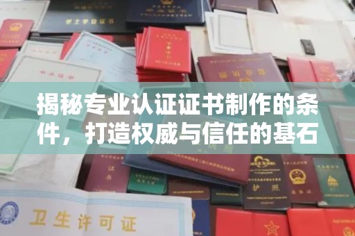 昭化揭秘专业认证证书制作的条件，打造权威与信任的基石